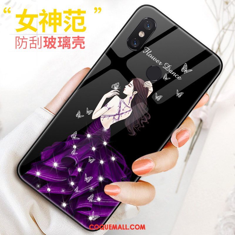 Étui Xiaomi Mi 8 Se Créatif Nouveau Petit, Coque Xiaomi Mi 8 Se Silicone Noir Beige