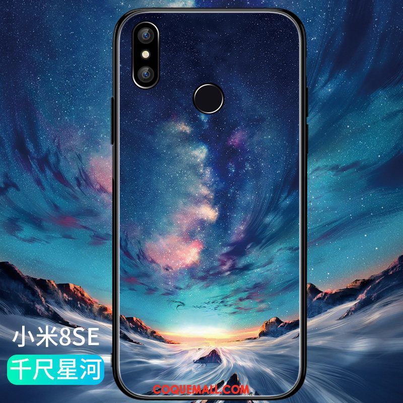 Étui Xiaomi Mi 8 Se Créatif Petit Fluide Doux, Coque Xiaomi Mi 8 Se Très Mince Protection Beige