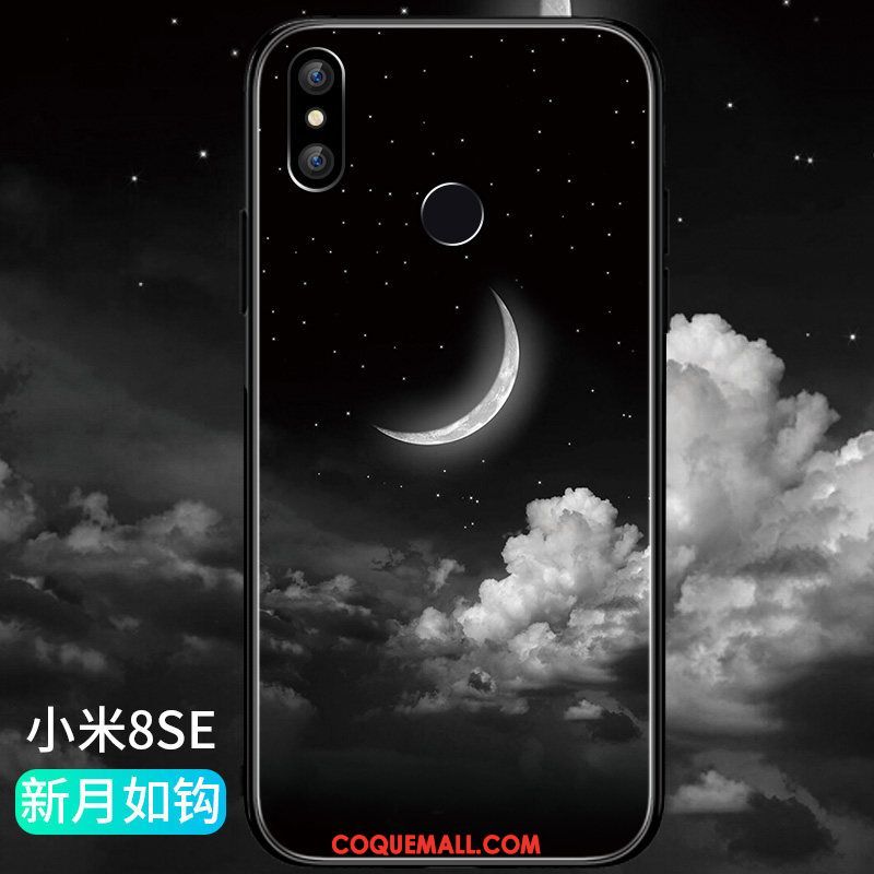 Étui Xiaomi Mi 8 Se Créatif Petit Fluide Doux, Coque Xiaomi Mi 8 Se Très Mince Protection Beige