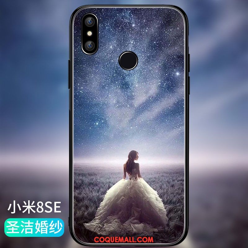 Étui Xiaomi Mi 8 Se Créatif Petit Fluide Doux, Coque Xiaomi Mi 8 Se Très Mince Protection Beige