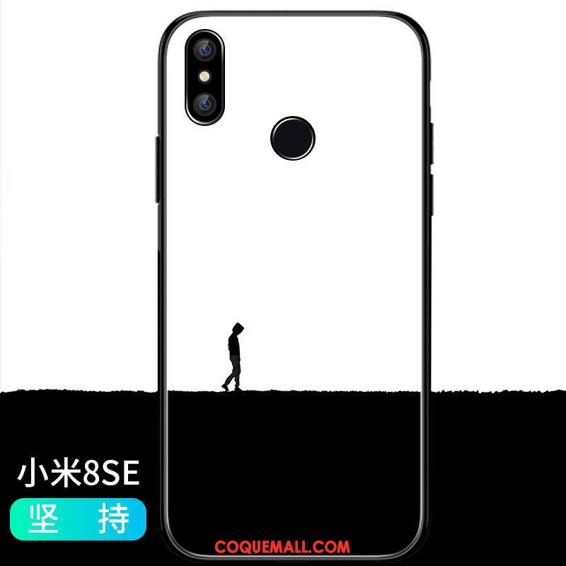 Étui Xiaomi Mi 8 Se Créatif Petit Fluide Doux, Coque Xiaomi Mi 8 Se Très Mince Protection Beige