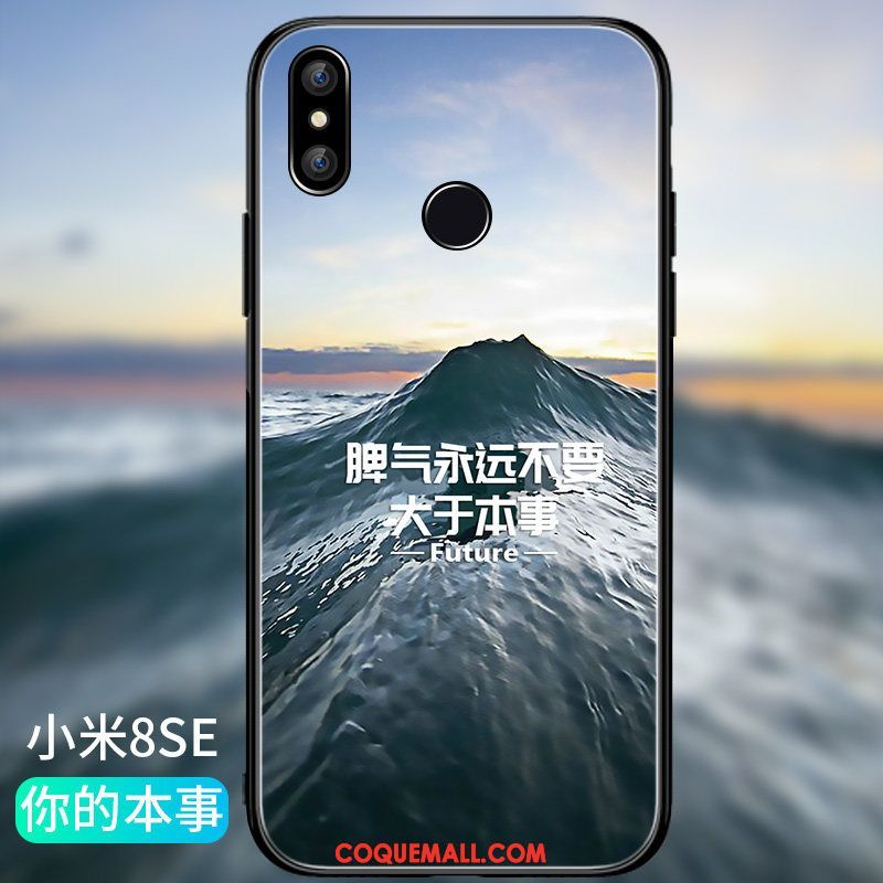 Étui Xiaomi Mi 8 Se Créatif Petit Fluide Doux, Coque Xiaomi Mi 8 Se Très Mince Protection Beige