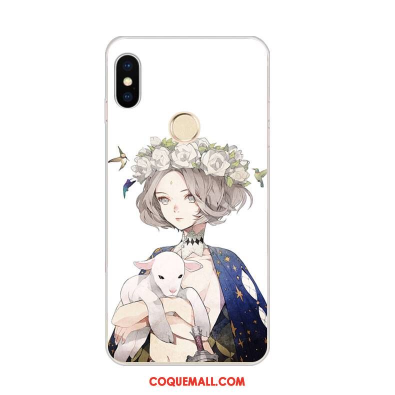 Étui Xiaomi Mi 8 Se Fluide Doux Gaufrage Téléphone Portable, Coque Xiaomi Mi 8 Se Petit Tout Compris Beige