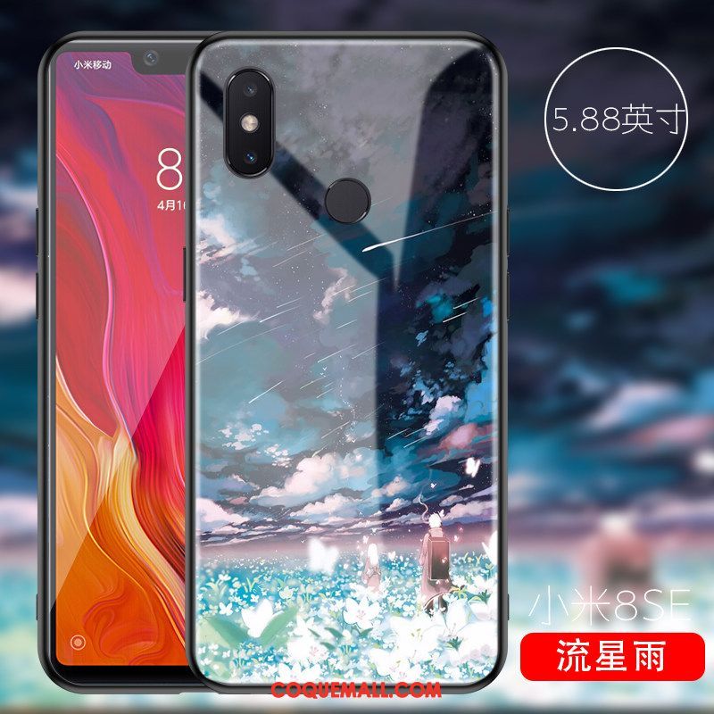 Étui Xiaomi Mi 8 Se Foncé Protection Amoureux, Coque Xiaomi Mi 8 Se Blanc Tout Compris Beige