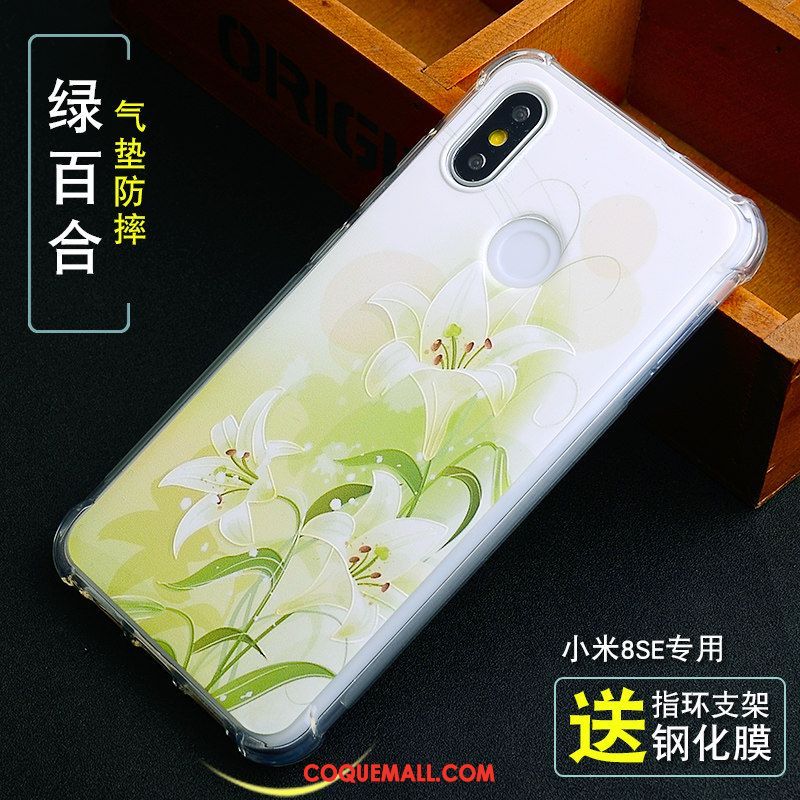 Étui Xiaomi Mi 8 Se Incassable Protection Personnalité, Coque Xiaomi Mi 8 Se Petit Fluide Doux Beige