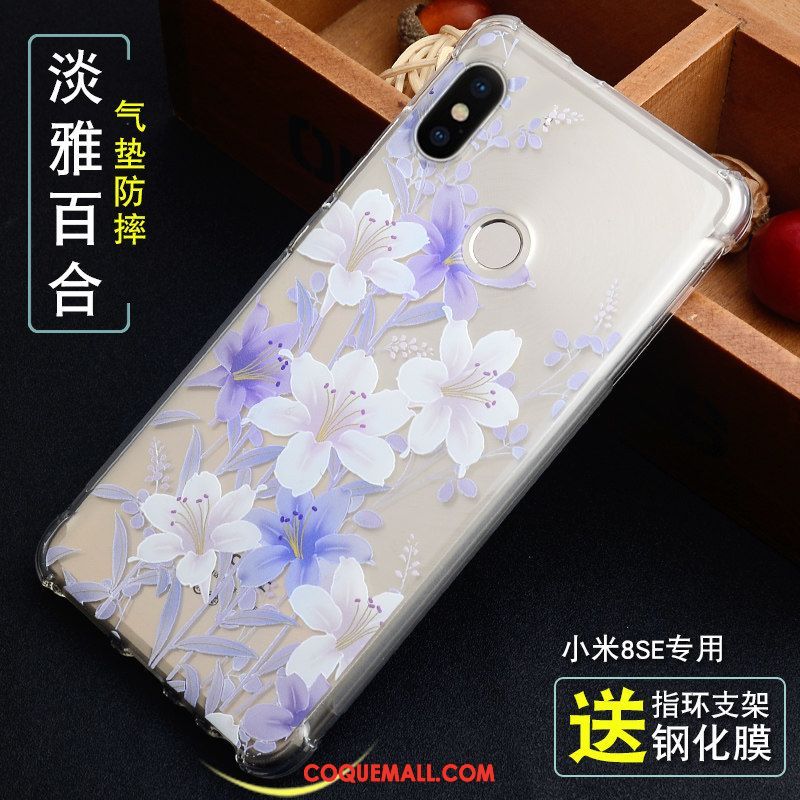 Étui Xiaomi Mi 8 Se Incassable Protection Personnalité, Coque Xiaomi Mi 8 Se Petit Fluide Doux Beige