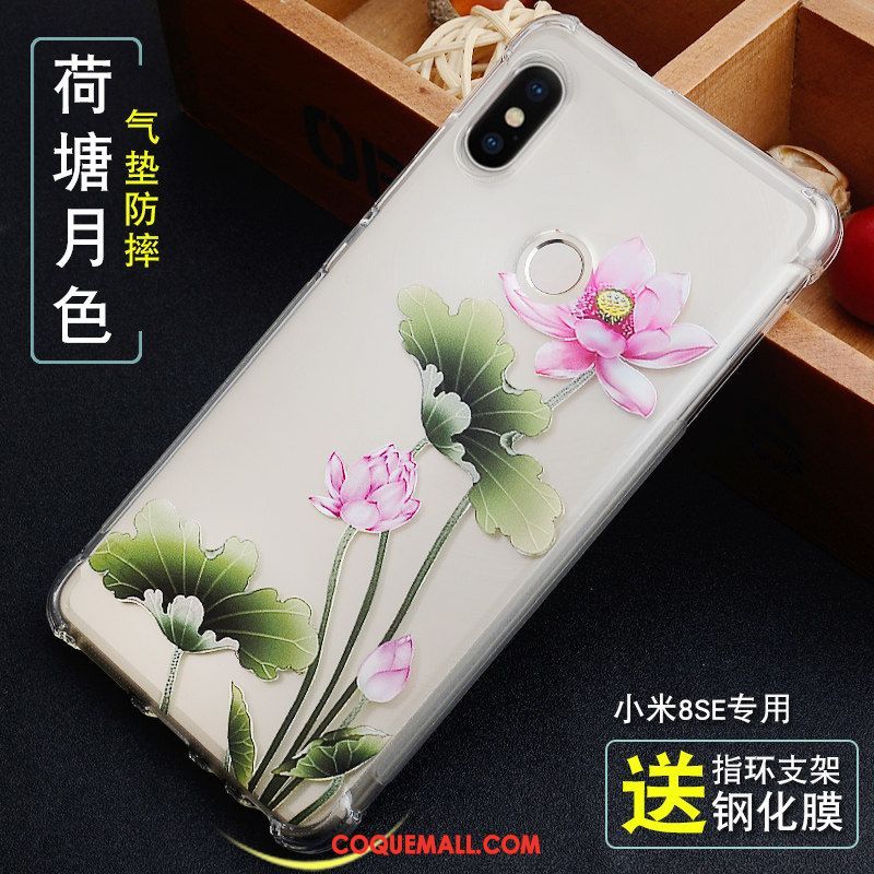 Étui Xiaomi Mi 8 Se Incassable Protection Personnalité, Coque Xiaomi Mi 8 Se Petit Fluide Doux Beige