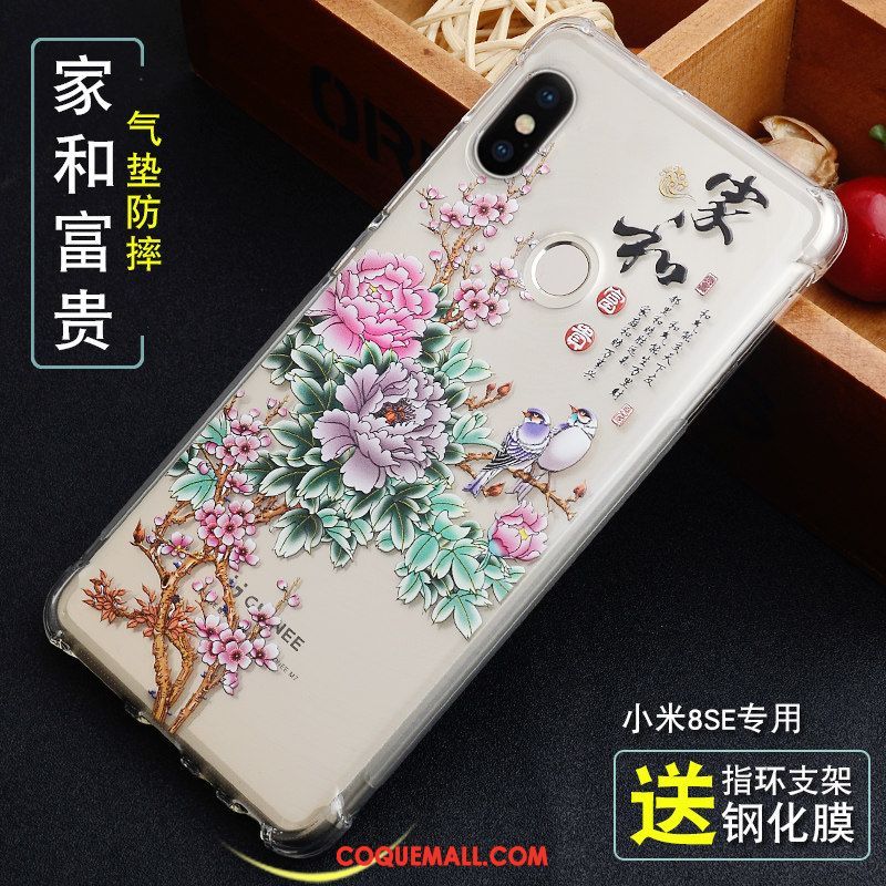 Étui Xiaomi Mi 8 Se Incassable Protection Personnalité, Coque Xiaomi Mi 8 Se Petit Fluide Doux Beige