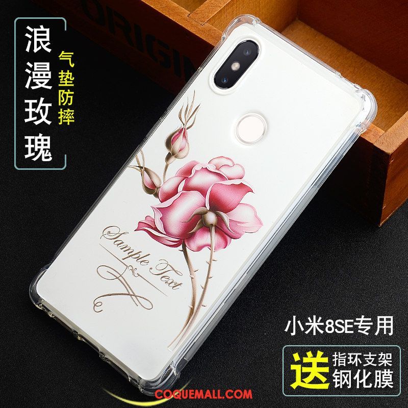 Étui Xiaomi Mi 8 Se Incassable Protection Personnalité, Coque Xiaomi Mi 8 Se Petit Fluide Doux Beige