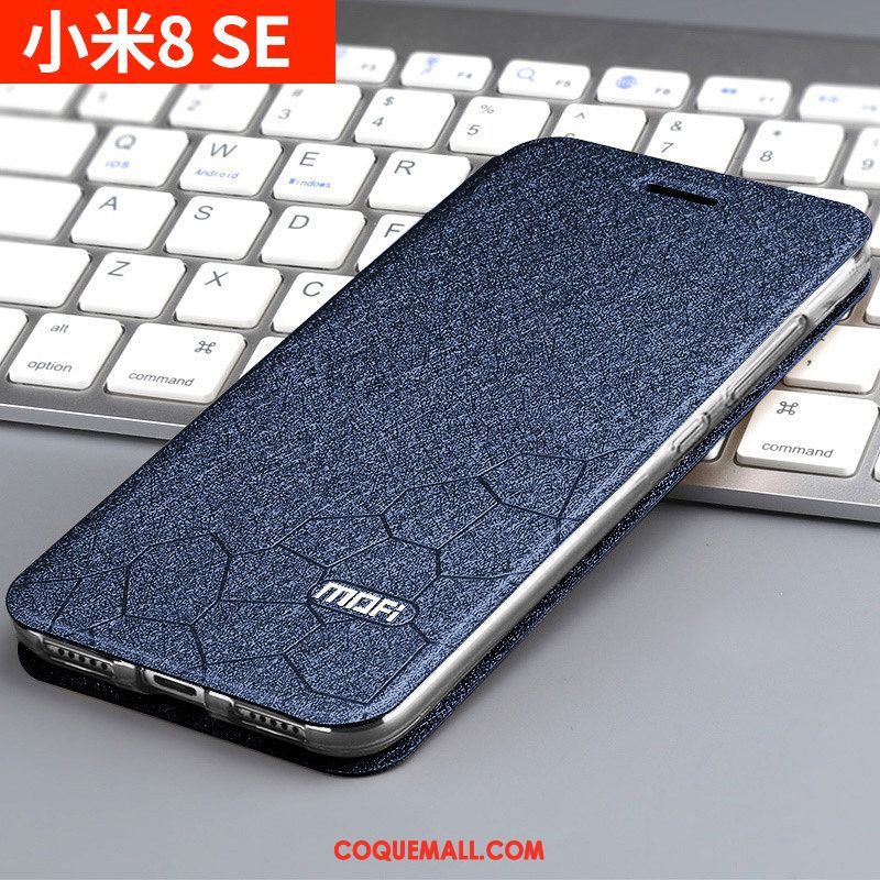 Étui Xiaomi Mi 8 Se Incassable Silicone Nouveau, Coque Xiaomi Mi 8 Se Clamshell Délavé En Daim Beige