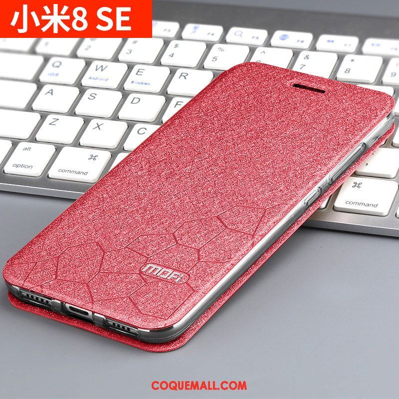 Étui Xiaomi Mi 8 Se Incassable Silicone Nouveau, Coque Xiaomi Mi 8 Se Clamshell Délavé En Daim Beige