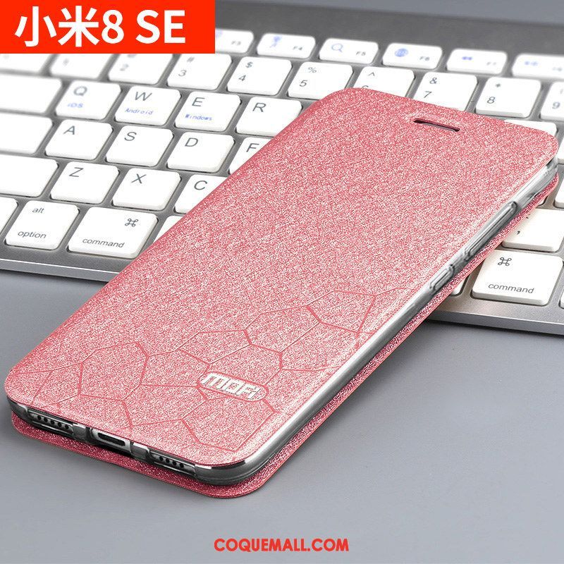 Étui Xiaomi Mi 8 Se Incassable Silicone Nouveau, Coque Xiaomi Mi 8 Se Clamshell Délavé En Daim Beige