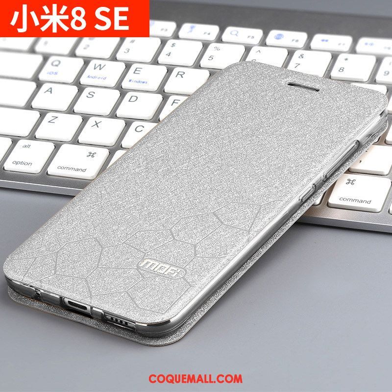 Étui Xiaomi Mi 8 Se Incassable Silicone Nouveau, Coque Xiaomi Mi 8 Se Clamshell Délavé En Daim Beige