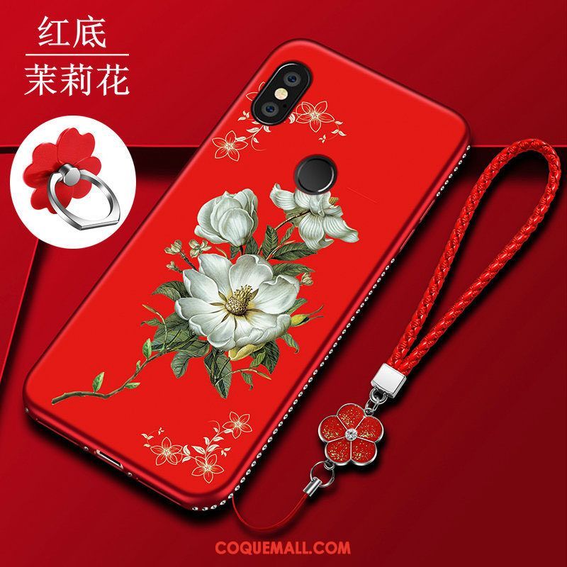 Étui Xiaomi Mi 8 Se Mode Silicone Protection, Coque Xiaomi Mi 8 Se Très Mince Rouge Beige