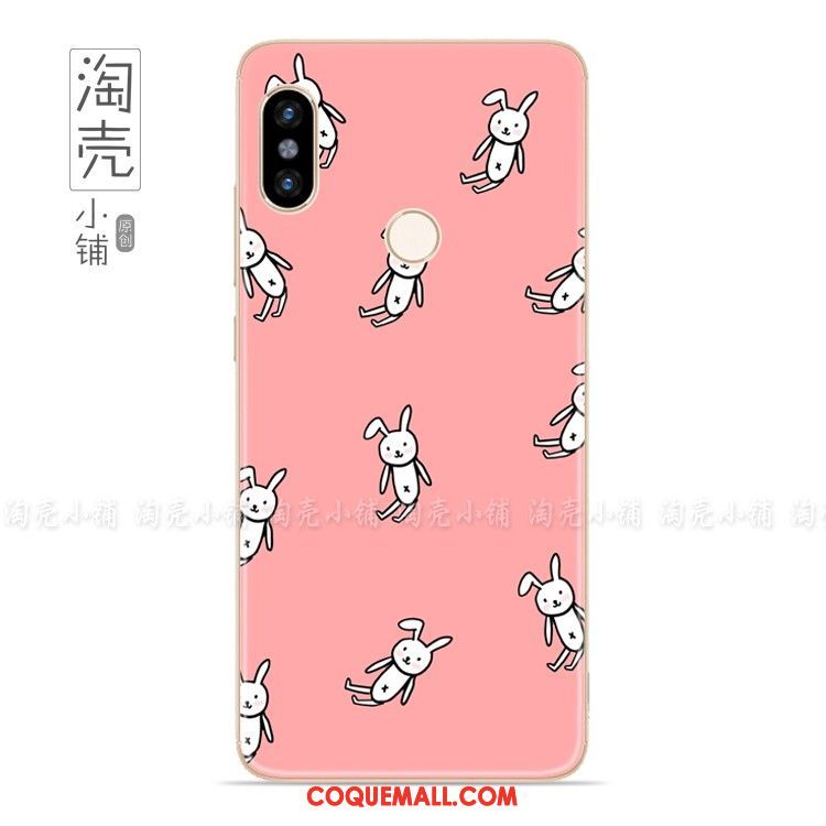 Étui Xiaomi Mi 8 Se Noir Charmant Petit, Coque Xiaomi Mi 8 Se Lapin Simple Beige