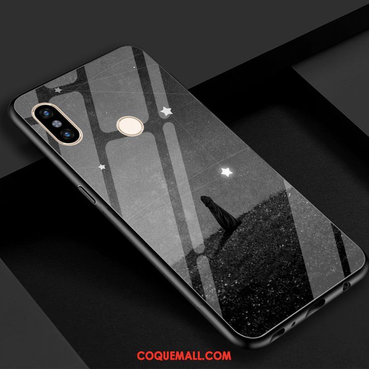 Étui Xiaomi Mi 8 Se Noir Univers Téléphone Portable, Coque Xiaomi Mi 8 Se Étoile Miroir Beige