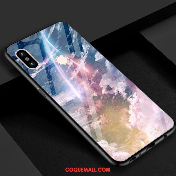 Étui Xiaomi Mi 8 Se Noir Univers Téléphone Portable, Coque Xiaomi Mi 8 Se Étoile Miroir Beige