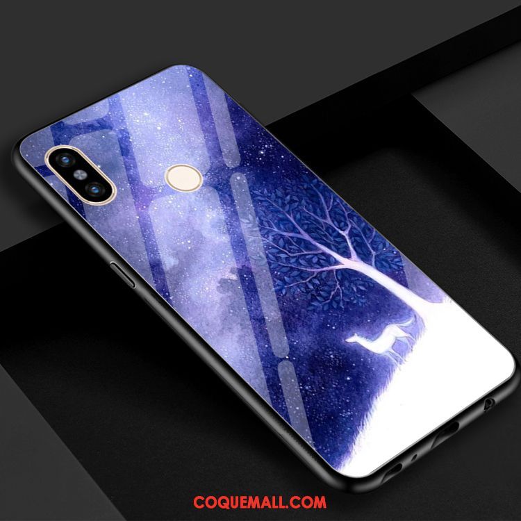 Étui Xiaomi Mi 8 Se Noir Univers Téléphone Portable, Coque Xiaomi Mi 8 Se Étoile Miroir Beige