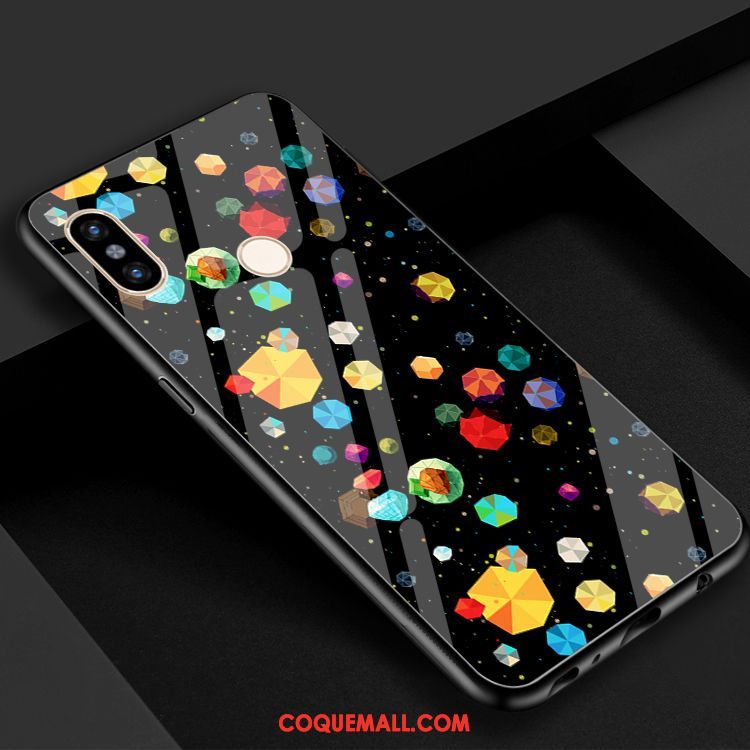 Étui Xiaomi Mi 8 Se Noir Univers Téléphone Portable, Coque Xiaomi Mi 8 Se Étoile Miroir Beige