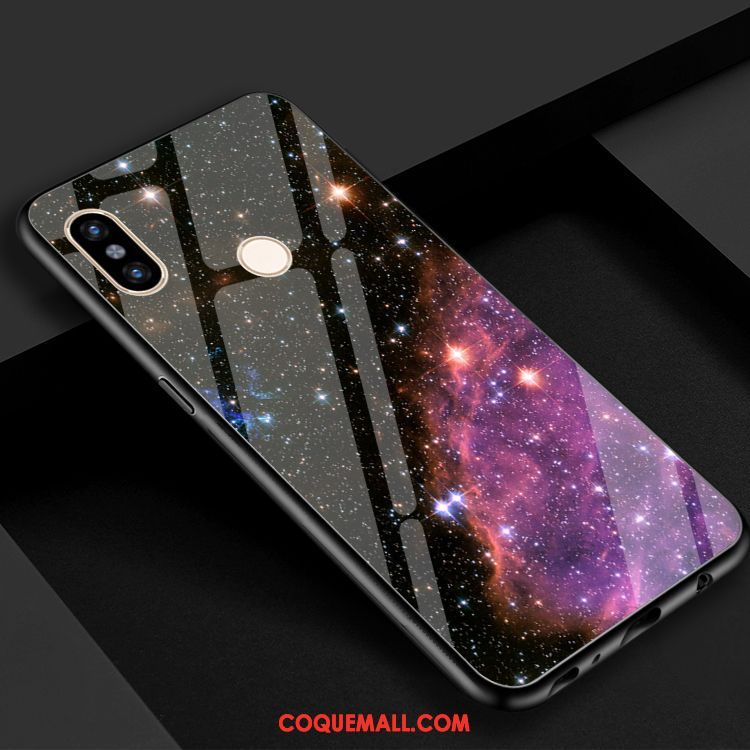 Étui Xiaomi Mi 8 Se Noir Univers Téléphone Portable, Coque Xiaomi Mi 8 Se Étoile Miroir Beige