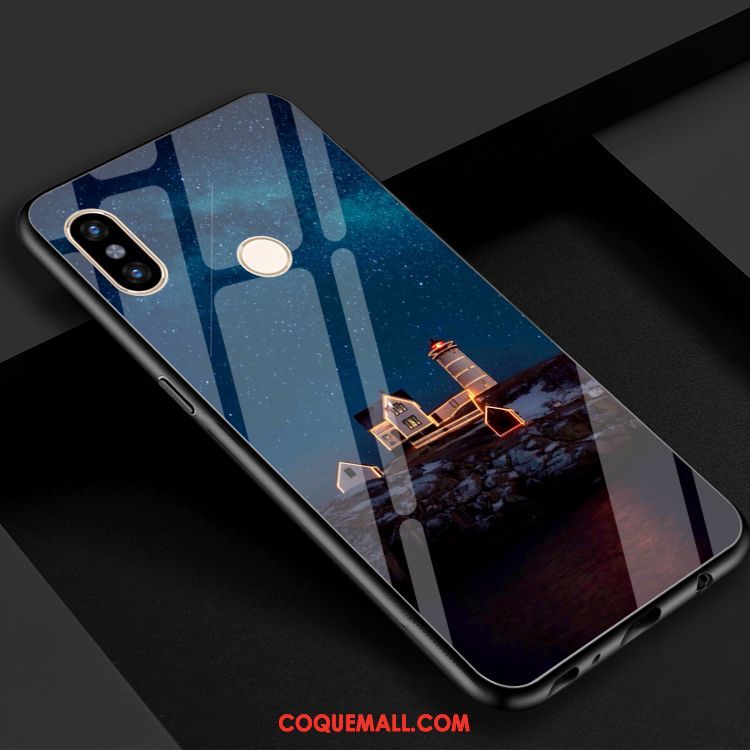 Étui Xiaomi Mi 8 Se Noir Univers Téléphone Portable, Coque Xiaomi Mi 8 Se Étoile Miroir Beige