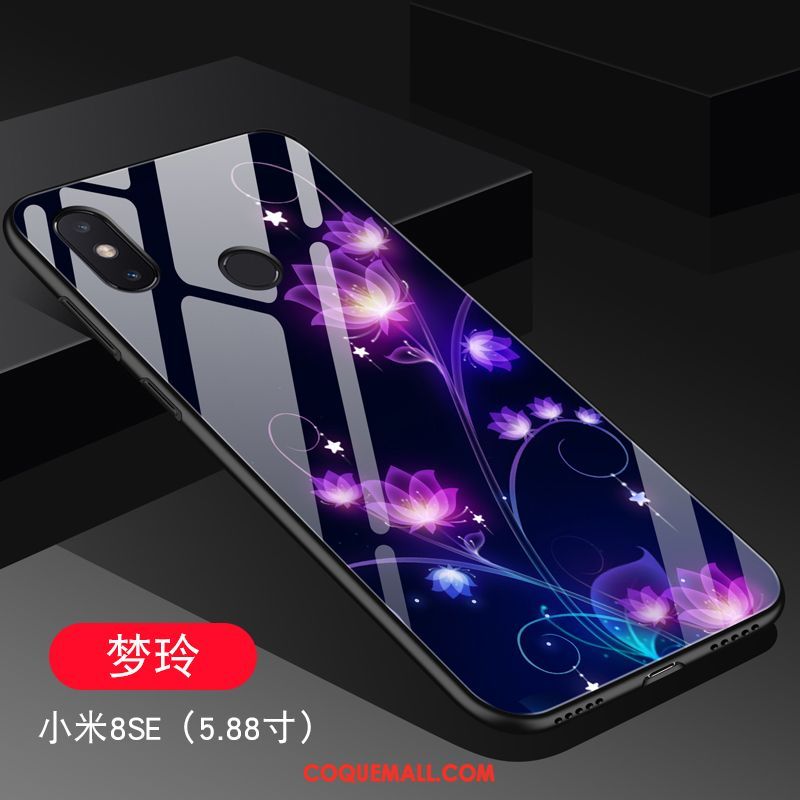 Étui Xiaomi Mi 8 Se Personnalité Bleu Miroir, Coque Xiaomi Mi 8 Se Incassable Téléphone Portable Beige