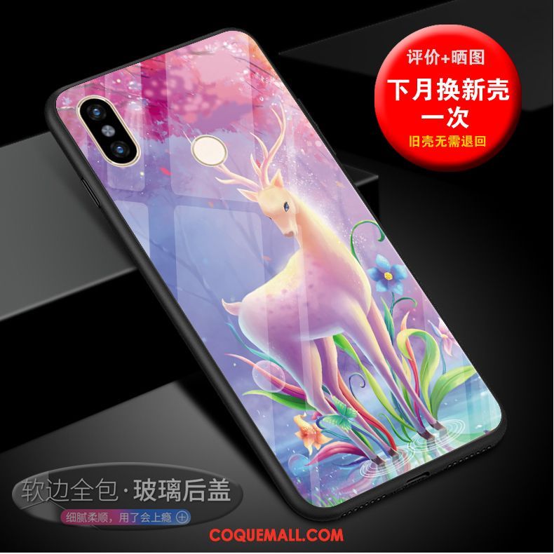 Étui Xiaomi Mi 8 Se Personnalité Téléphone Portable Petit, Coque Xiaomi Mi 8 Se Marque De Tendance Cœur Beige