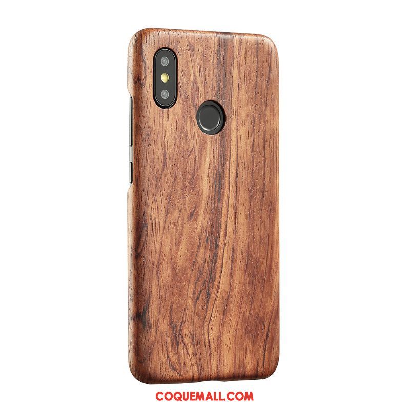 Étui Xiaomi Mi 8 Se Petit Bois Téléphone Portable, Coque Xiaomi Mi 8 Se Difficile Noir Beige