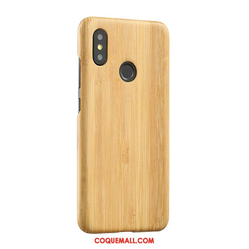 Étui Xiaomi Mi 8 Se Petit Bois Téléphone Portable, Coque Xiaomi Mi 8 Se Difficile Noir Beige