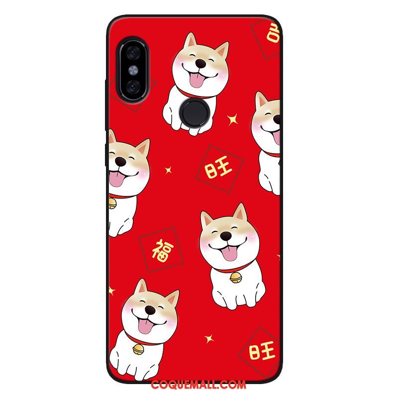 Étui Xiaomi Mi 8 Se Petit Délavé En Daim Fluide Doux, Coque Xiaomi Mi 8 Se Silicone Rouge Beige