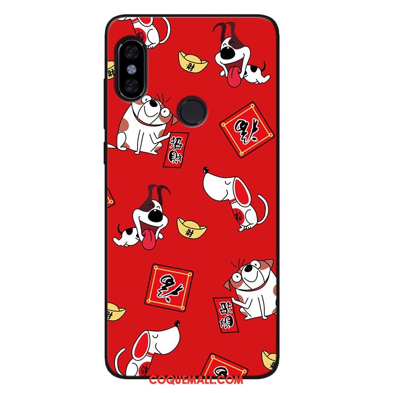 Étui Xiaomi Mi 8 Se Petit Délavé En Daim Fluide Doux, Coque Xiaomi Mi 8 Se Silicone Rouge Beige