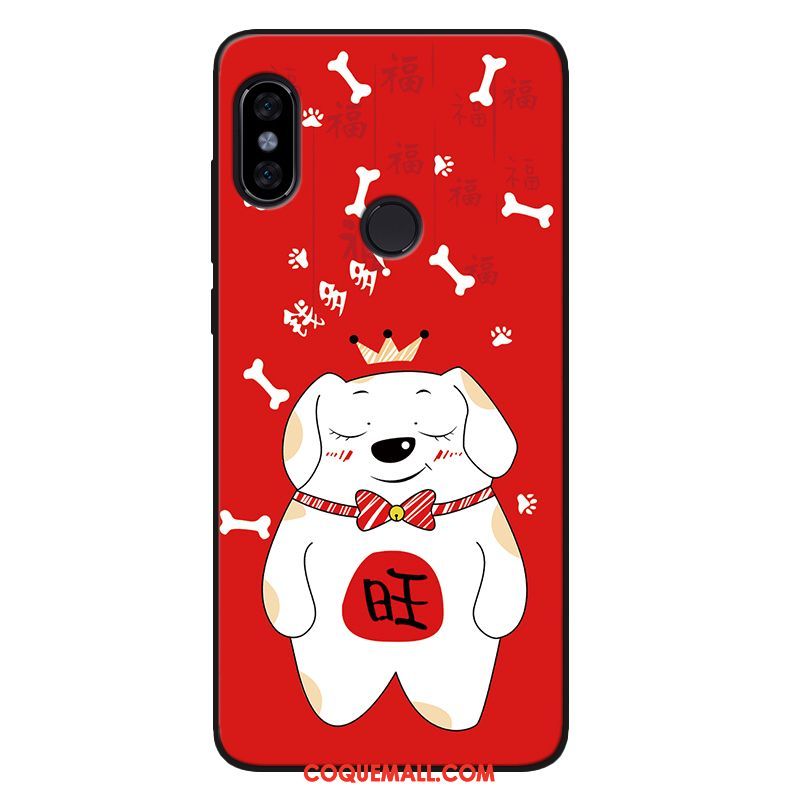 Étui Xiaomi Mi 8 Se Petit Délavé En Daim Fluide Doux, Coque Xiaomi Mi 8 Se Silicone Rouge Beige