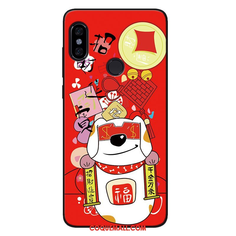 Étui Xiaomi Mi 8 Se Petit Délavé En Daim Fluide Doux, Coque Xiaomi Mi 8 Se Silicone Rouge Beige