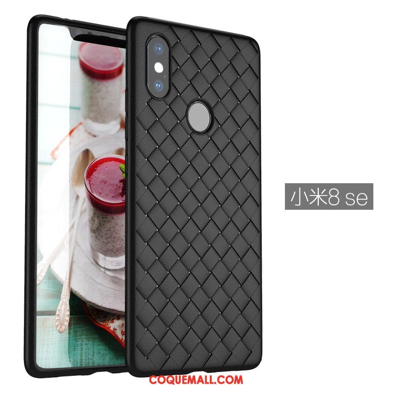 Étui Xiaomi Mi 8 Se Petit Respirant Téléphone Portable, Coque Xiaomi Mi 8 Se Incassable Fluide Doux Beige