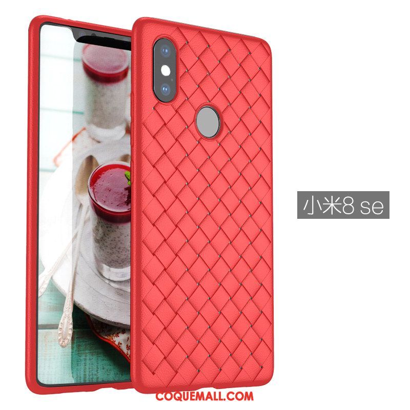 Étui Xiaomi Mi 8 Se Petit Respirant Téléphone Portable, Coque Xiaomi Mi 8 Se Incassable Fluide Doux Beige