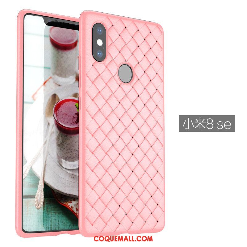 Étui Xiaomi Mi 8 Se Petit Respirant Téléphone Portable, Coque Xiaomi Mi 8 Se Incassable Fluide Doux Beige