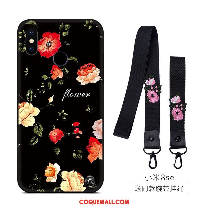 Étui Xiaomi Mi 8 Se Petit Tendance Fluide Doux, Coque Xiaomi Mi 8 Se Protection Amoureux Beige