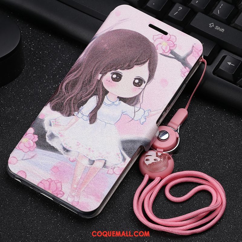 Étui Xiaomi Mi 8 Se Protection Dessin Animé Téléphone Portable, Coque Xiaomi Mi 8 Se Petit Clamshell Beige