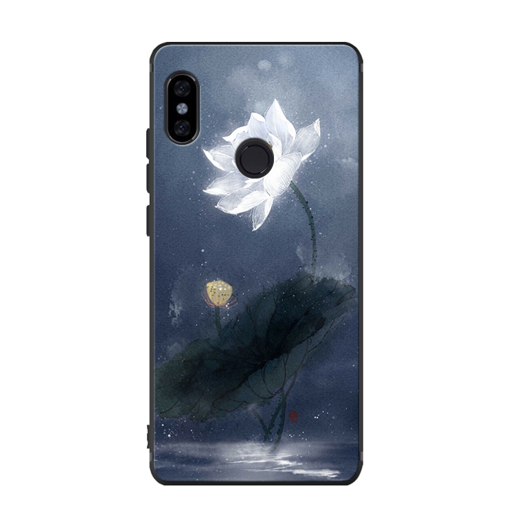 Étui Xiaomi Mi 8 Se Protection Encre Silicone, Coque Xiaomi Mi 8 Se Incassable Noir Beige