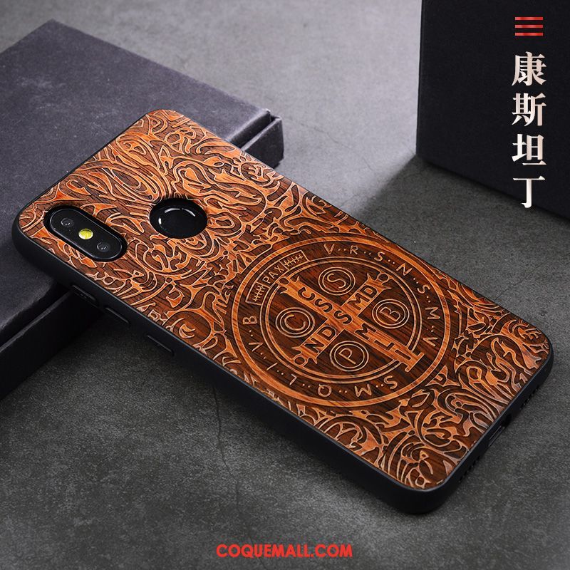 Étui Xiaomi Mi 8 Se Protection Téléphone Portable Luxe, Coque Xiaomi Mi 8 Se Style Chinois Tendance Braun Beige