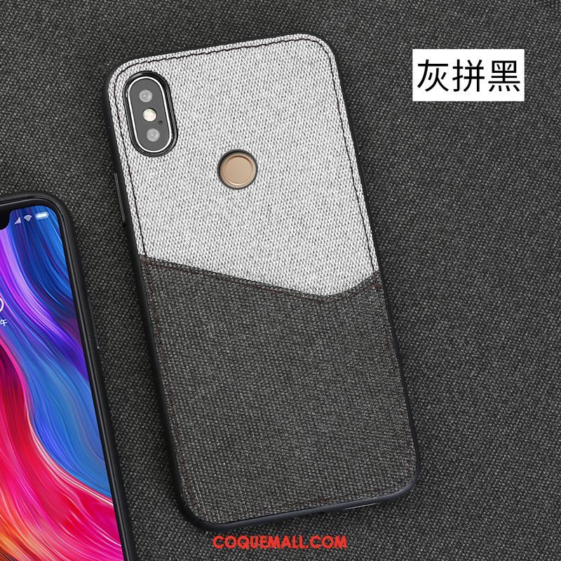 Étui Xiaomi Mi 8 Se Tissu Incassable Personnalité, Coque Xiaomi Mi 8 Se Tendance Blanc Beige