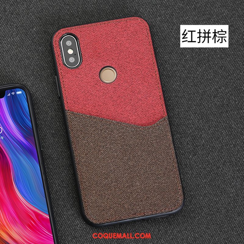 Étui Xiaomi Mi 8 Se Tissu Incassable Personnalité, Coque Xiaomi Mi 8 Se Tendance Blanc Beige