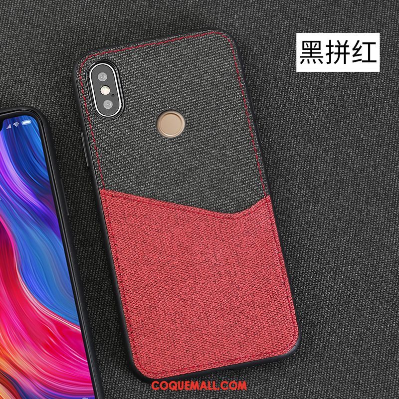 Étui Xiaomi Mi 8 Se Tissu Incassable Personnalité, Coque Xiaomi Mi 8 Se Tendance Blanc Beige