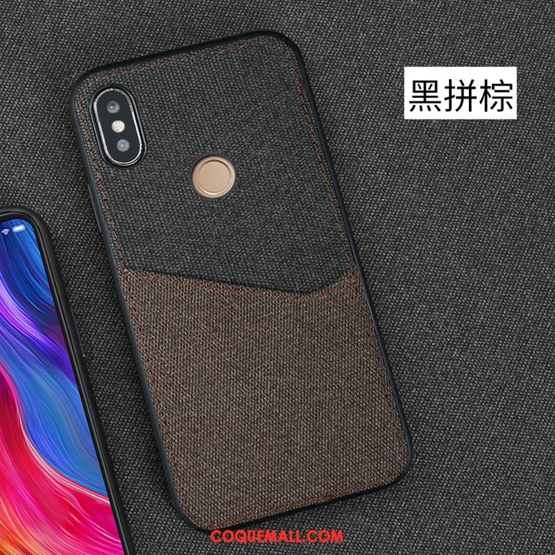 Étui Xiaomi Mi 8 Se Tissu Incassable Personnalité, Coque Xiaomi Mi 8 Se Tendance Blanc Beige