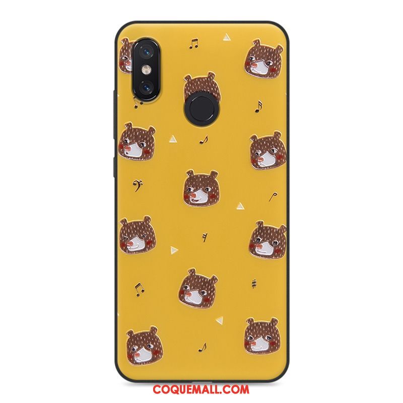Étui Xiaomi Mi 8 Se Tout Compris Personnalité Dessin Animé, Coque Xiaomi Mi 8 Se Jaune Petit Beige