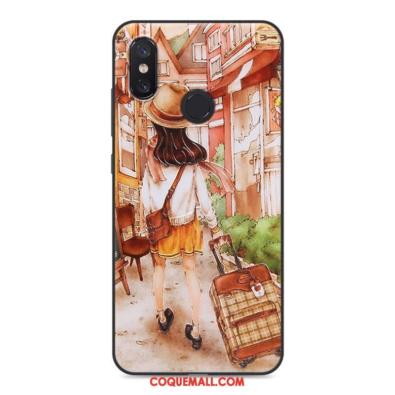 Étui Xiaomi Mi 8 Se Tout Compris Personnalité Dessin Animé, Coque Xiaomi Mi 8 Se Jaune Petit Beige