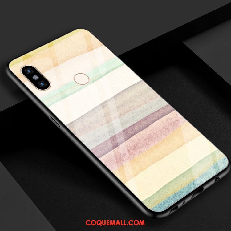 Étui Xiaomi Mi 8 Se Violet Miroir Jaune, Coque Xiaomi Mi 8 Se Rouge Vert Beige