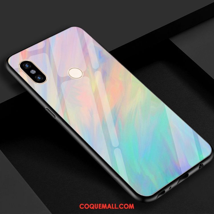 Étui Xiaomi Mi 8 Se Violet Miroir Jaune, Coque Xiaomi Mi 8 Se Rouge Vert Beige