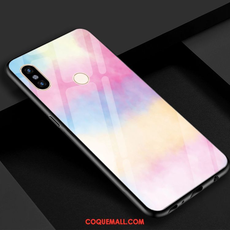 Étui Xiaomi Mi 8 Se Violet Miroir Jaune, Coque Xiaomi Mi 8 Se Rouge Vert Beige