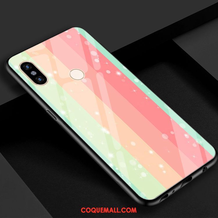 Étui Xiaomi Mi 8 Se Violet Miroir Jaune, Coque Xiaomi Mi 8 Se Rouge Vert Beige